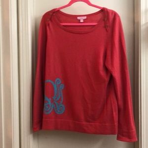 Lilly Pulitzer gorgeous cashmere cotton sweater